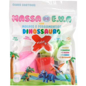 Massa De Eva 6 Cores Sor. Dinossauro 60g-122934-75806