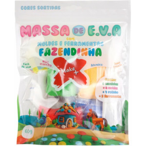 Massa De Eva 6 Cores Sor. Fazendinha 60g-122931-45311