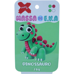 Massa De Eva Dinossauro C/04 Cores 28 G