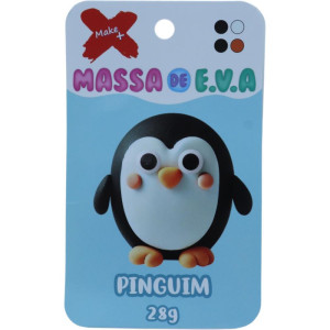 Massa De Eva Pinguim C/04 Cores 28 G