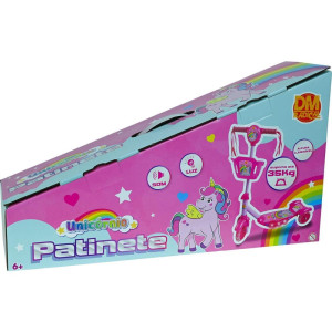 Patinete Unicornio C/luz,som E Cesta-122938-42911