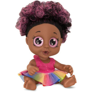 Boneca Com Mecanismo Magic Baby Negra Faz Xixi C/ma
