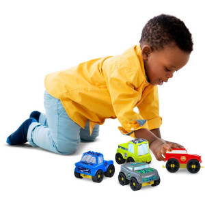 Brinquedo Para Montar Blocolandia Click 4 Carros 24p-122997-98719