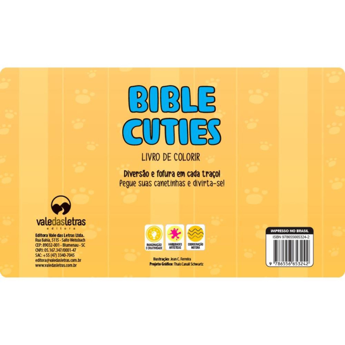 Livro De Colorir Bible Cuties 64p Cd 150g 15x21-123129-82802