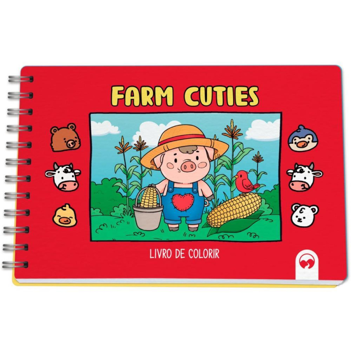 Livro De Colorir Farm Cuties 64p Cd 150g 15x21-123127-70315