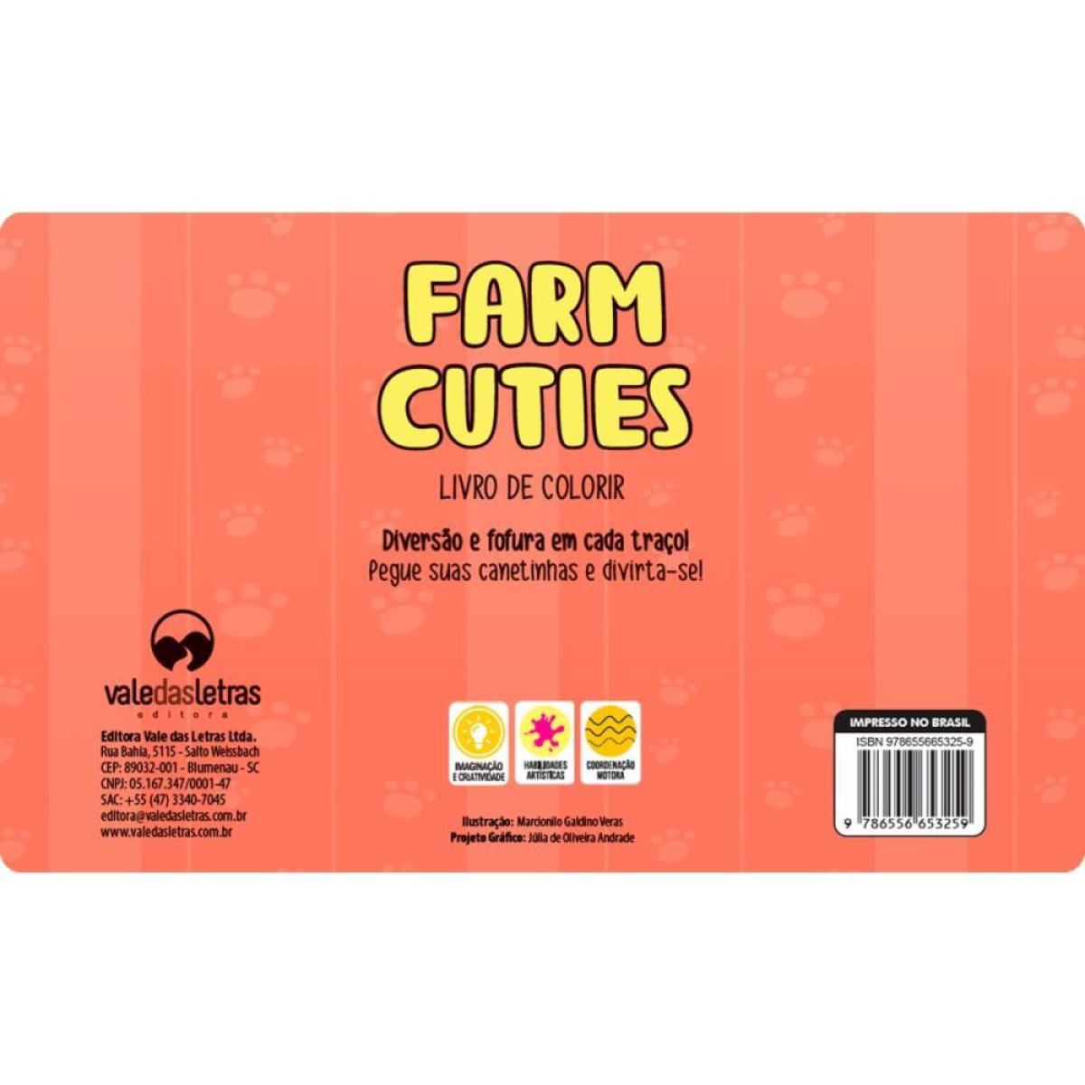 Livro De Colorir Farm Cuties 64p Cd 150g 15x21-123127-96628