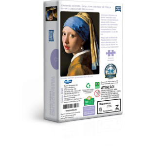 Quebra-cabeca Cartonado Moca Com Brinco De Perola 500p-123153-89367