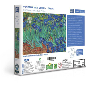 Quebra-cabeca Cartonado Vincent Van Gogh Lirios 500pcs-123143-75082