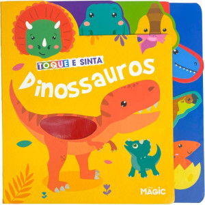 Livro Infantil Ilustrado Toque E Sinta Dinossauros
