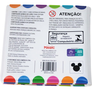 Livro Para Banho Mickey C/esponja 14x14cm-123168-33896