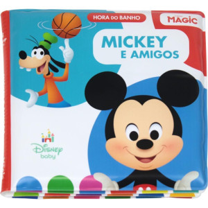 Livro Para Banho Mickey E Amigos 14x14cm