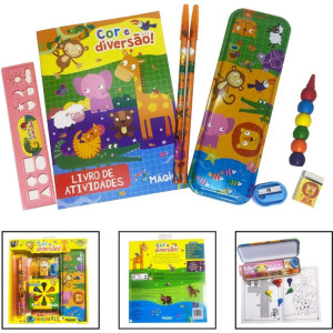 Maleta Para Pintura Animais Cor E Diversao-123194-59287