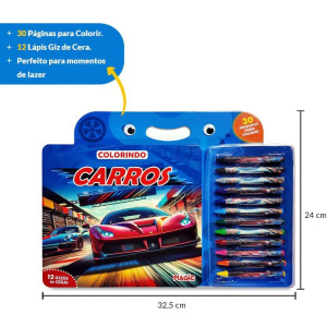 Maleta Para Pintura Colorindo Carros-123184-22730