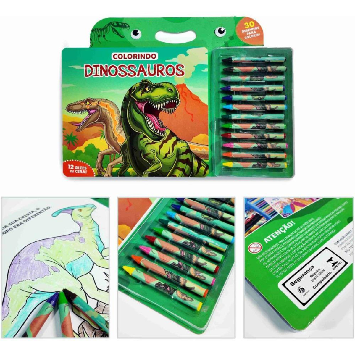 Maleta Para Pintura Colorindo Dinossauros-123185-71130