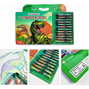 Maleta Para Pintura Colorindo Dinossauros-123185-72984