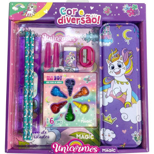 Maleta Para Pintura Unicornios Cor E Diversao-123195-20133