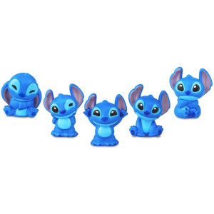 Boneco E Personagem Stitch 6cm Com 5 Little Figs