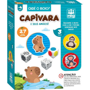Brinquedo Educativo Cade O Bicho Capivara 27 Pecas