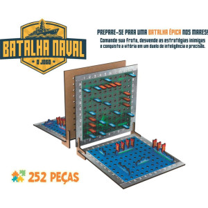 Quebra-cabeca Madeira Batalha Naval 252 Pecas-119681-20301