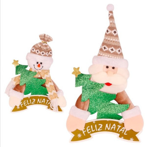 Família Royal Enfeite De Porta Noel E Boneco Com Presentes Unidade