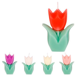 Vela 3d Flor 9cm Cx:072