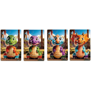 Quebra-cabeca Cartonado Dino Mix 96 Pecas-123425-24632