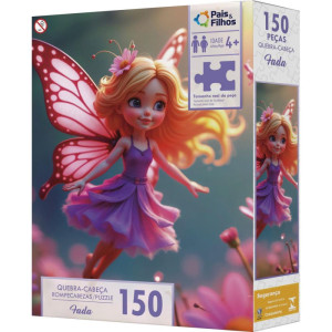 Quebra-cabeca Cartonado Fada 150 Pecas
