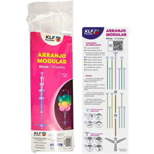 Suporte Para Balao Kit Arranjo 80cm P/13 Baloes-123437-96642