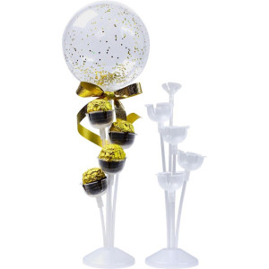 Suporte Para Balao Kit Arranjo C/05hastes 28cm Cr