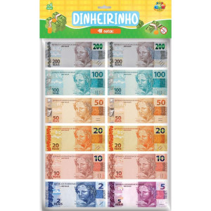 Brinquedo Diverso Dinheirinho Infantil 48 Notas-119682-42392