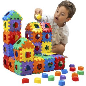 Brinquedo Educativo Blocos Divertidos 100 Pcs-119694-39969