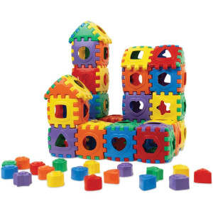 Brinquedo Educativo Blocos Divertidos 100 Pcs-119694-52555