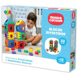Brinquedo Educativo Blocos Divertidos 52pcs-119695-55520