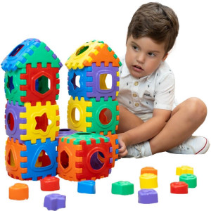 Brinquedo Educativo Blocos Divertidos 52pcs-119695-87839
