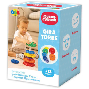 Brinquedo Educativo Gira Torre 6pcs-119702-33101