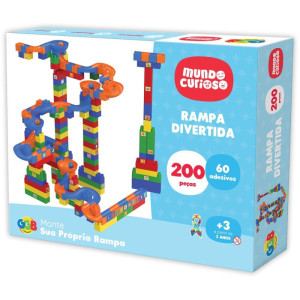 Brinquedo Para Montar Rampa Divertida 200pcs+60adesi
