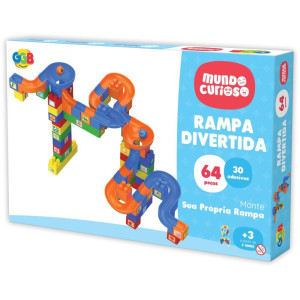 Brinquedo Para Montar Rampa Divertida 64pcs+30adesiv-119693-33226