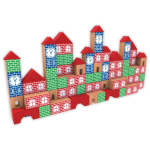 Brinquedo Pedagogico Madeira Pequeno Engenheiro 100pcs-119709-93190