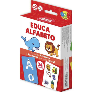 Jogo De Cartas Educa Alfabeto 34 Cartas-119689-26416