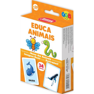 Jogo De Cartas Educa Animais 34 Cartas-119685-16671