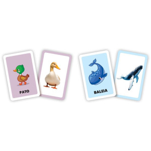 Jogo De Cartas Educa Animais 34 Cartas-119685-82577