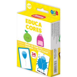 Jogo De Cartas Educa Cores 34 Cartas
