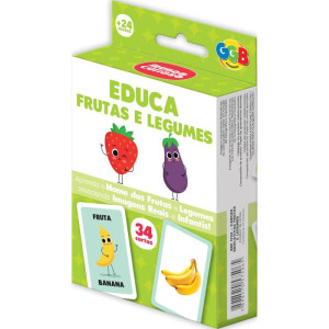 Jogo De Cartas Educa Frutas E Legumes 34carta-119686-32483