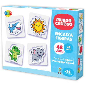 Brinquedo Pedagogico Encaixa Figuras 48 Pcs