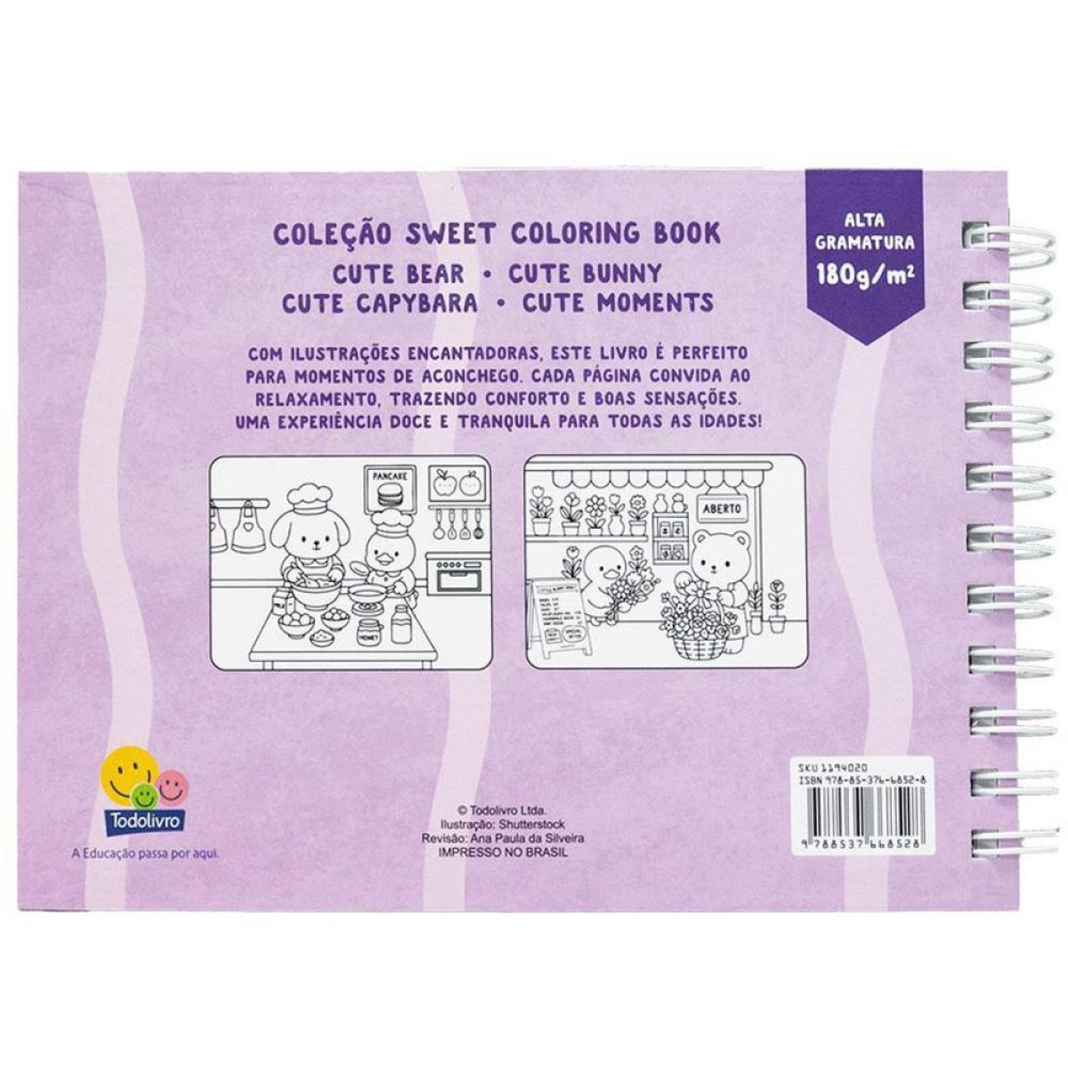Livro De Colorir Cute Moments Cd. 21x15 98pg-122775-57241