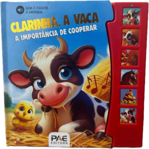 Livro Sonoro Clarinha, A Vaca 19x19,5cm 12p