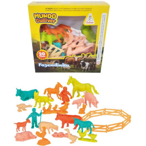 Miniatura Colecionavel Fazendinha C/20 Figu. E Cercas-123455-44882