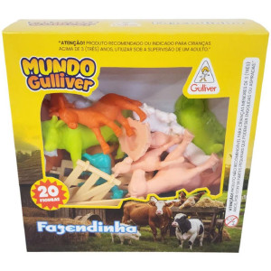 Miniatura Colecionavel Fazendinha C/20 Figu. E Cercas-123455-51789