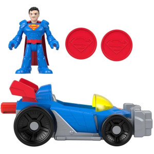 Imaginext Dcsf Supermobile + Figura-121333-24153