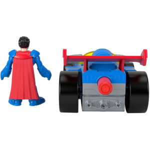 Imaginext Dcsf Supermobile + Figura-121333-74135